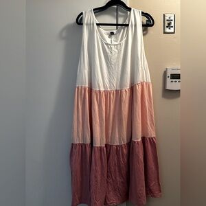 Color block tank dress